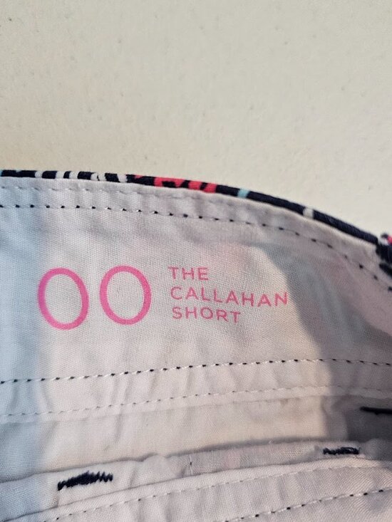 LILLY PULITZER The Callahan Shorts SPARKS FLY BLUE WHITE PINK size 00 Cotton - Picture 10 of 12